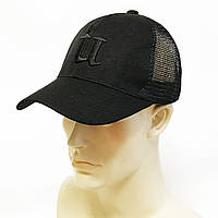 Бейсболка чоловіча із сіткою (чорна)
