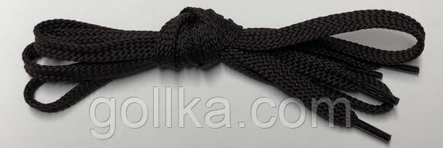 Шнурки плоскі коричневі Шнурок плоский темно-коричневий