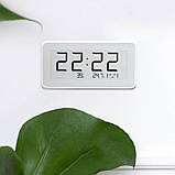 Метеостанція (термогігрометр + годинник) Xiaomi Mijia Digital Hygrometer Clock E-ink LYWSD02MMC, фото 3