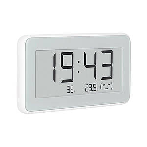 Метеостанція (термогігрометр + годинник) Xiaomi Mijia Digital Hygrometer Clock E-ink LYWSD02MMC
