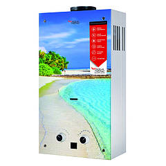 Колонка димохідна газова Aquatronic JSD20-AG308 10 л скло (пляж)