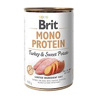 Вологий корм для собак Brit Mono Protein Turkey & Sweet Potato (індичка и батата)