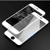 Стекло 5D ударостойкое для IPhone 6/6S Защитное White Tempered Glass