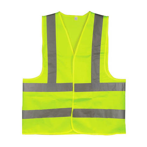 Жилет сигнальний зелений XL (60*70 см), 120 г/м2 INTERTOOL SP-2027, фото 2