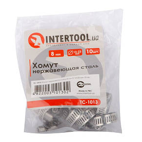 Хомут неіржавка сталь 8 мм D 13-23 мм INTERTOOL TC-1013, фото 2