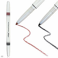 Двухсторонний автоматический карандаш для век и губ maXmaR № 03 MC-005