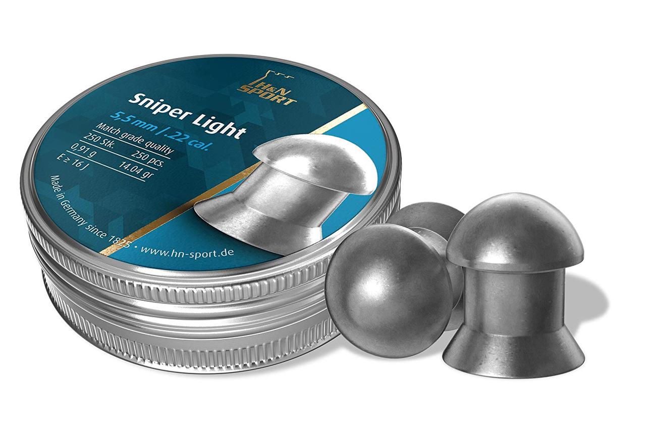 Кулі пневматичні H&N Sniper Light , 250 шт/уп, 0,91 r, 5,5 мм, фото 1