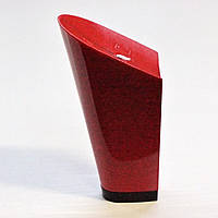 Каблук женский пластиковый 9517 красный р.1-4 h-8,6-9,7 см.