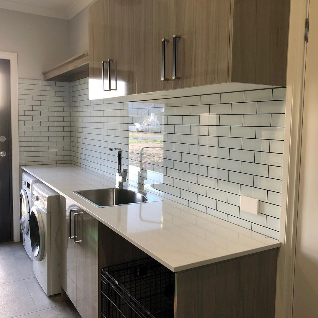 Скіналі під цеглу/ Фартух зі скла для кухні, фото 1