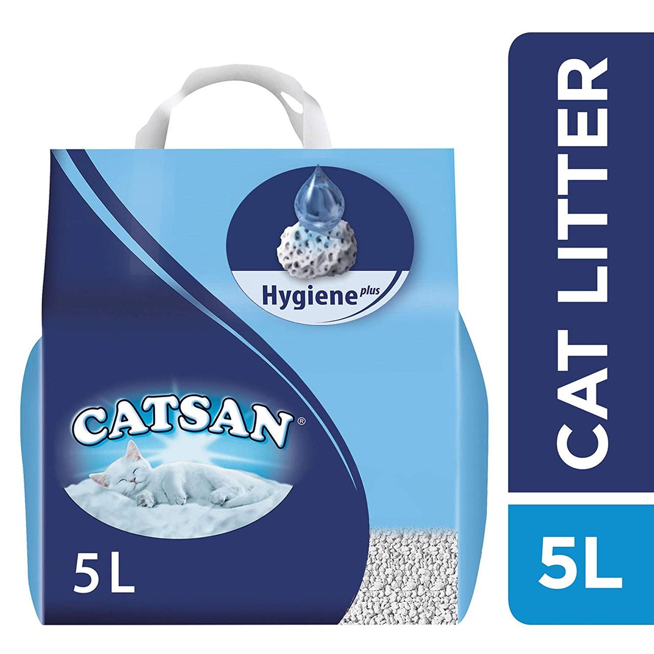 Наповнювач Catsan Hygiene plus 2,6 кг (5 л) для туалетів для кішок, фото 1