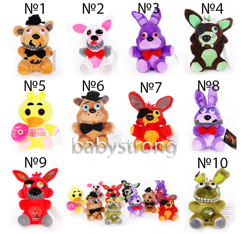 Мягкая плюшевая игрушка 5 пять ночей с Фредди - Кошмарный Мангл 15 СМ ...