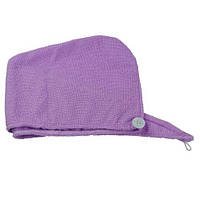 Полотенце-тюрбан для волос, фиолетовый