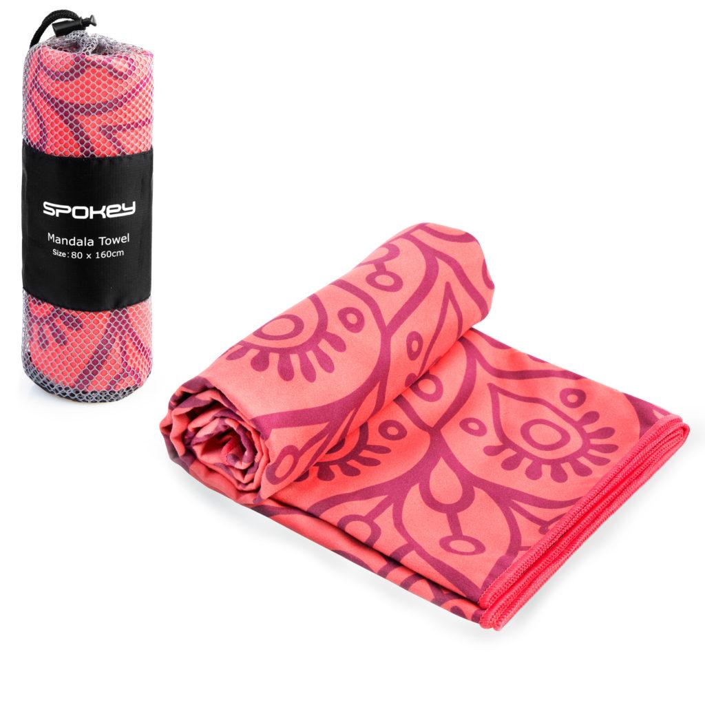 Охолоджувальний пляжний/спортивний рушник Spokey Mandala 80х160 926047, для спортзалу, швидковисихаючий