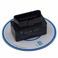 ELM327, OBD2, V2.1, Bluetooth, Авто сканер, діагностика, чорний