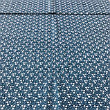 Тканина з дрібними білими квіточками на зеленому тлі, ширина 145 см, фото 2