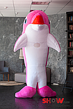 Надувний Костюм ( Пневмокостюм, Пневморобот ) Рожевий Дельфін, фото 4