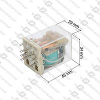 РП21-003-УХЛ4 Реле (220V\AC) струм-0.16A / контакти-3групи