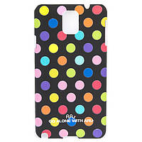 Чохол ARU для Samsung Galaxy Note 3 Cutie Dots Black Rainbow