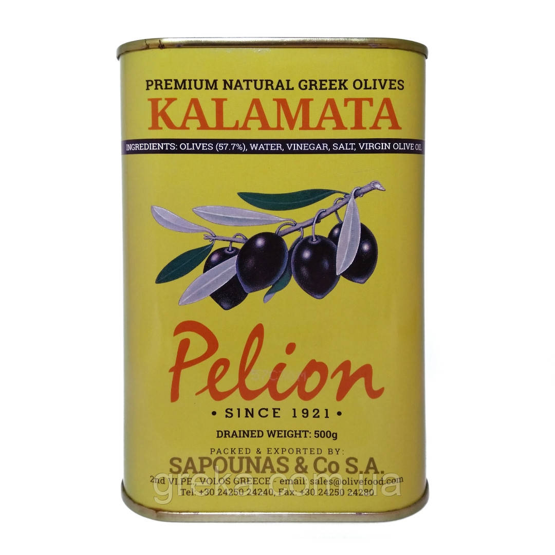 Оливки темные сорта Каламон Pelion 500 г - фото 2 - id-p4102411