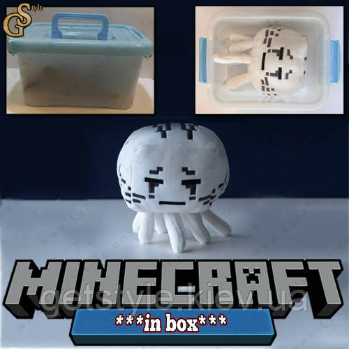 Іграшка Гаст з Minecraft — "Ghast" — у пластиковому боксі