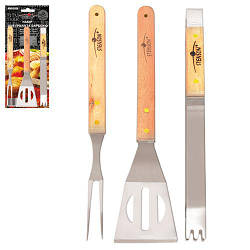 Барбекю-набір (виделка, лопатка, щипці) Stenson