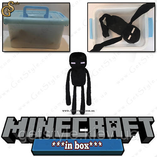 Іграшка Страник Края з Minecraft Enderman у пластиковому боксі