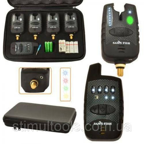 Набір сигналізаторів Sams Fish у кейсі (з пейджером) 4+1, фото 1