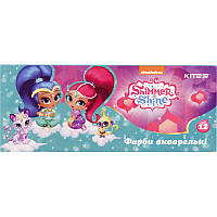 Фарби акварельні в картонному пакованні Shimmer&Shine, 12 кольорів