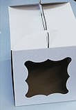 Тортова коробка з бічним віконцем 250х250х300, фото 2