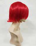 Перука червоний короткий аніме, косплей cosplay (3597), фото 2