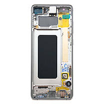Дисплей Samsung G975 Galaxy S10 Plus з сенсором Білий White оригінал, GH82-18849B, фото 3