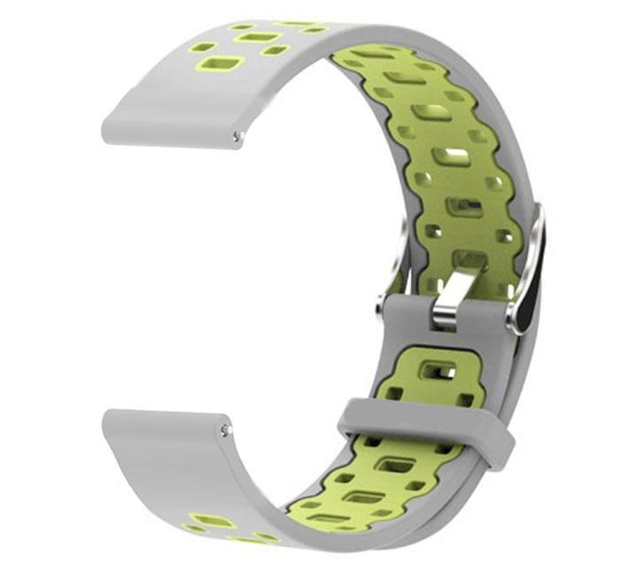 Спортивний ремінець Primo Perfor Classic для Garmin Vivoactive 3/ Vivomove HR/ Forerunner 245/645 - Grey&Green