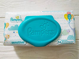 Дитячі вологі серветки Pampers SensItive 56шт. Іспанія