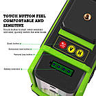 ♦ ЗЕЛЕНИЙ ЛУЧ + ПУЛЬТ ♦ Лазерний рівень Hilda 3D 12 ліній, фото 7