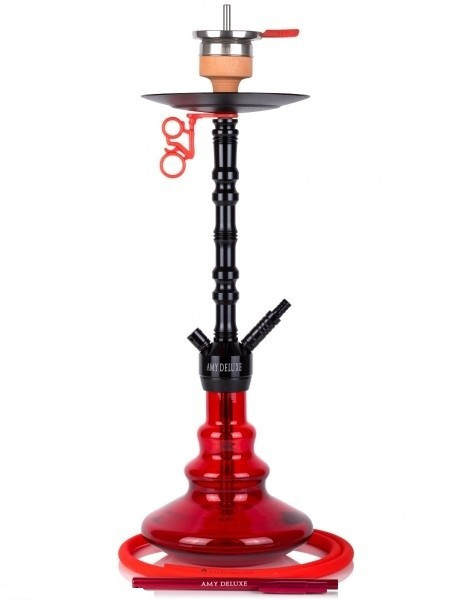 Кальян AMY Deluxe 070.01 Alu Zulu висота 80 см на 1 персону червоний