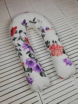 Подушка для вагітних, подушка обіймашка Підкова "Квітучий сад" hotdeal