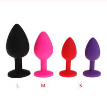 Анальна Силіконова пробка М 3,4 см Масажер простати Анальний плагін/пробка