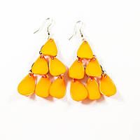 Сережки "Ялинка" із пластику