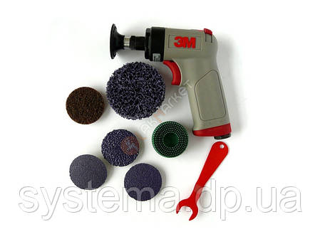 3M 64875 - Пневматична кутова шліфувальна машина з пістолетною рукояткою, 50 мм, фото 1