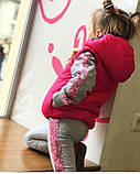 Модний трикотажний спортивний костюм з паєтками для дівчинки "Mini Style" (104-116р), фото 5