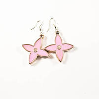 Сережки емальований пластик "Зірка"