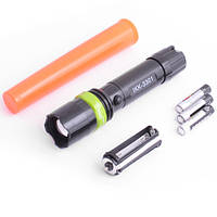 Ліхтар пластик 3301, 1LM, zoom, насадка