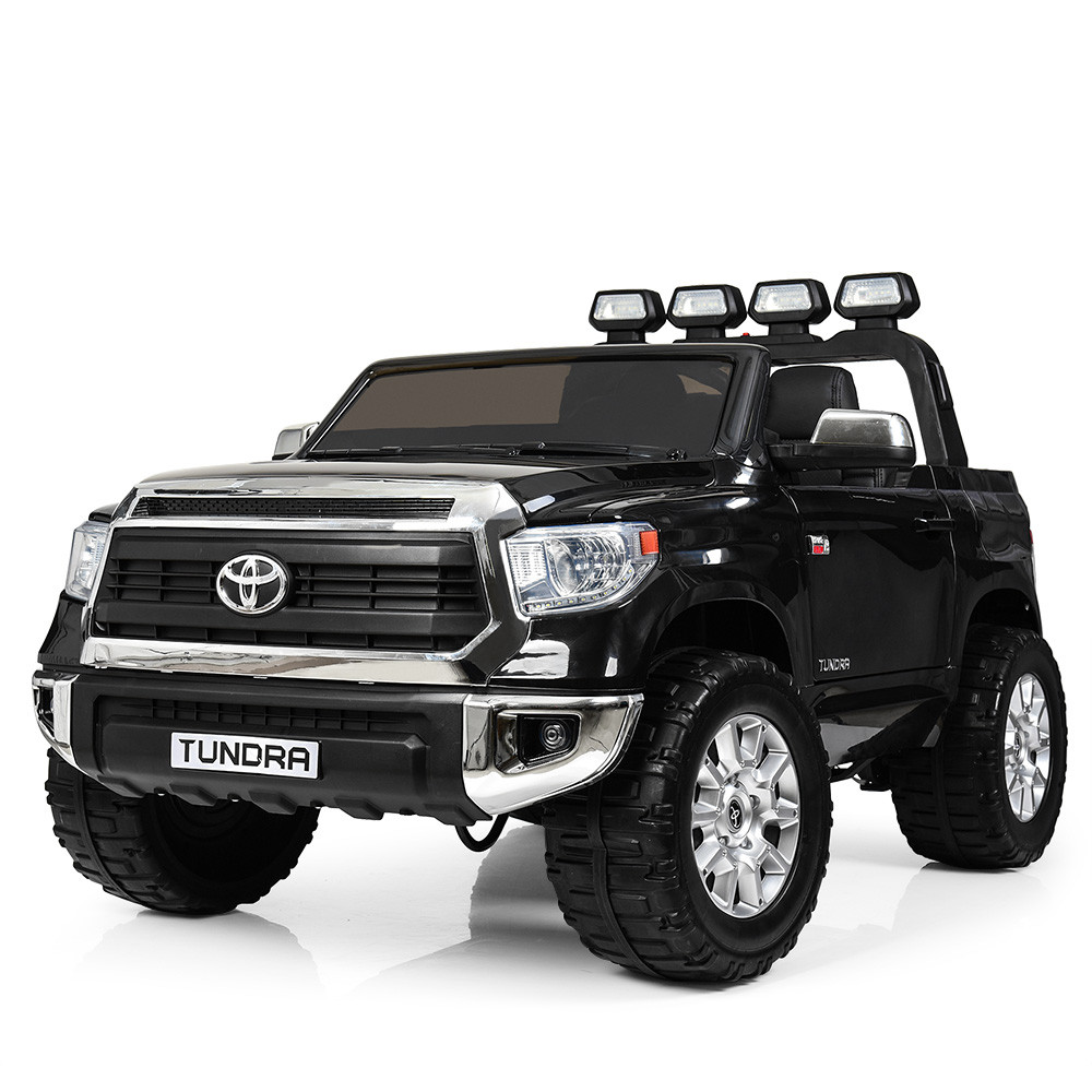 Потужний двомісний електромобіль Toyota Tundra з шкіряним сидінням JJ2255EBLR-2 чорний