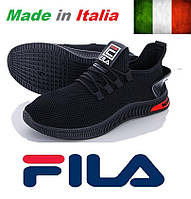 Мужские черные кроссовки Fila MindZero Black. Италия.