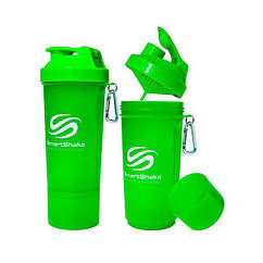 Шейкер спортивний SmartShake Slim NEON Green (500 мл)