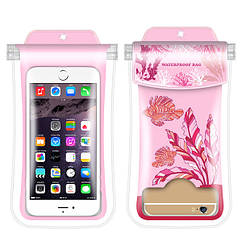 Водонепроникний чохол для смартфона Seaweed Gatherer рожевий