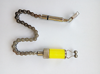 Cвингер рыболовный для ловли карпа на велосипедной цепочке , Сигнализатор механический "Coonor" ( Желтый )