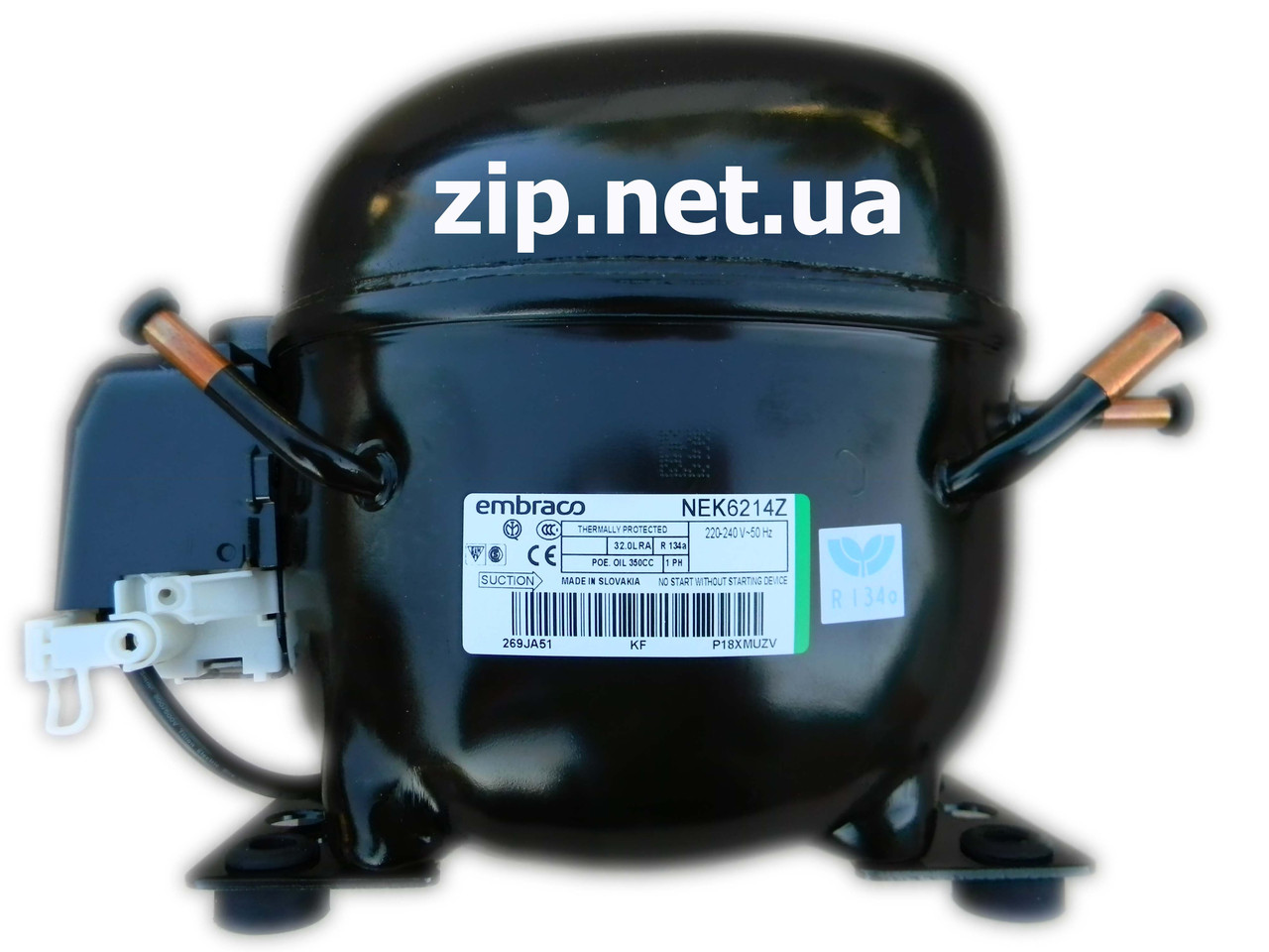 Компресор NEK 6214 Z, R-134а, 499 W, (220v), (16.8 куб.), embraco