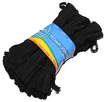 Гумка білизняна 10м чорна, тасьма еластична поліестер (10шт/уп)