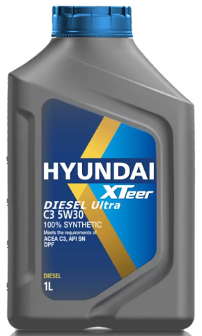 Моторное масло HYUNDAI XTeer Diesel Ultra 5w30 C3 5л - фото 1 - id-p1014317260